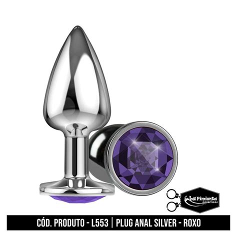 La Pimienta Plug Anal Silver Roxo