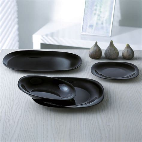 Luminarc Carine Assiette Dessert En Verre Noir Cm Brycus