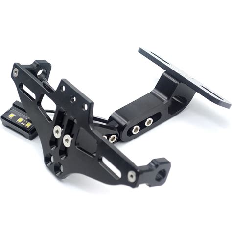 Motorbike Adjustable Angle Aluminum License Number Plate Holder Bracket