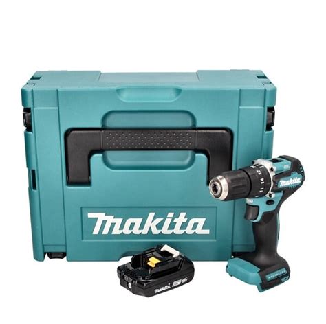 Makita DHP 487 A1J Perceuse visseuse à percussion sans fil 18 V 40 Nm