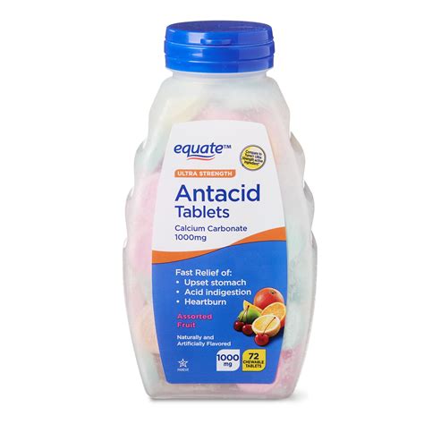 Equate Ultra Strength Antacid Chewable Fruit Tablets Over The Counter