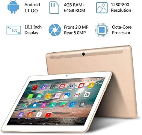 TOSCiDO Tablette 10 Pouces Octa Core Android 11 Tablette 4 Go De RAM