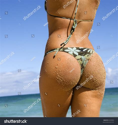 Back View Woman Thong Bikini On Shutterstock