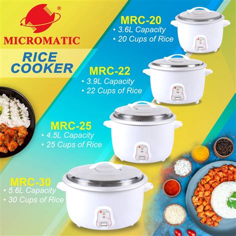 Micromatic Heavy Duty Rice Cooker Big Capacity L L L