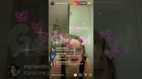 Karol Sevilla Canta La Canción Más Bonita De Siempre Fui Yo Live Instagram 07 08 22 Youtube