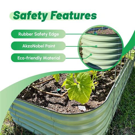 Infographic Of Safety Features Of Raised Planter Vegega