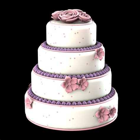 Cake 3d Model 49 C4d 3ds Fbx Obj Free3d