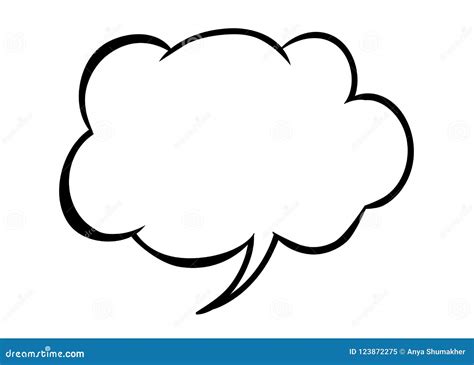 White Blank Vector Speech Bubble Icon Isolated On White Background