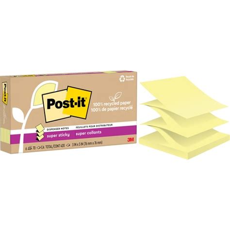 Post It Super Sticky Adhesive Note X Canary Yellow X