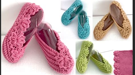 Crochet Easy Slippers Blossoming Comfort For Adults CrochetBeja