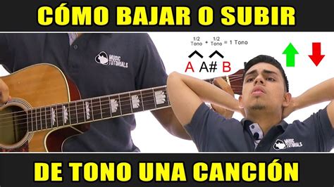 Cómo Bajar o Subir el Tono de una Canción en la Guitarra Tutorial