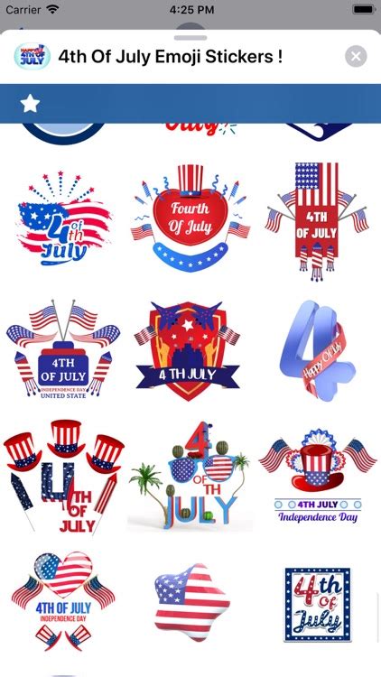 4th Of July Emoji Stickers By Ali Oubella