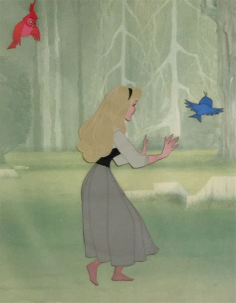 Original Walt Disney Production Animation Cel Of Briar Rose From