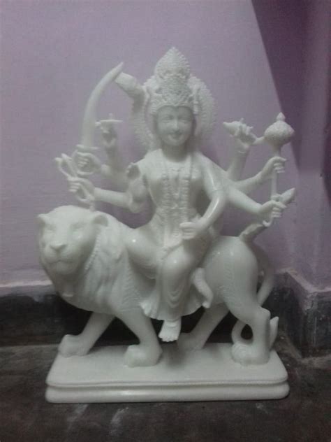 White Makrana Marble Durga Maa Statue Home At Rs In Jaipur Id