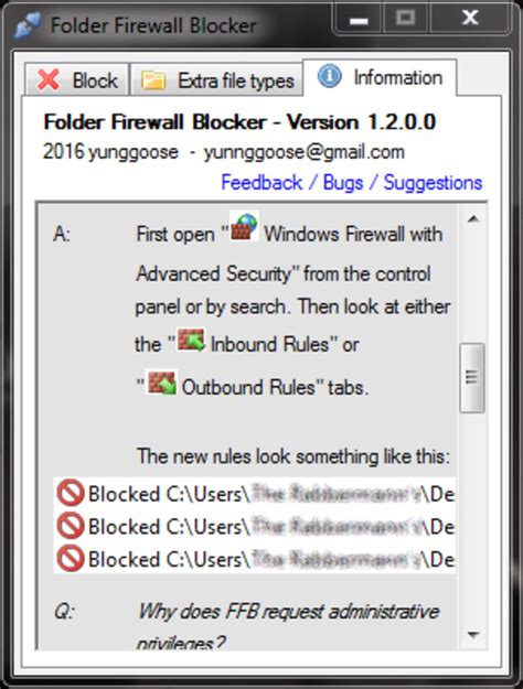 Techmix Folder Firewall Blocker