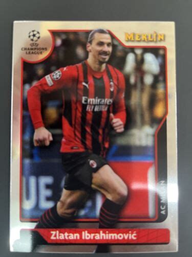 Topps Merlin Zlatan Ibrahimovic Chrome Base Ac Milan Sweden