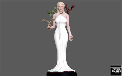 DANERYS TARGARYEN WITH DRAGONS GAME OF THRONES 3D PRINT | FIGUREMASTER