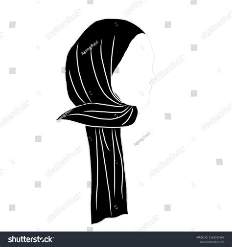 34 Hijabi Woman Head Silhouette Images Stock Photos And Vectors