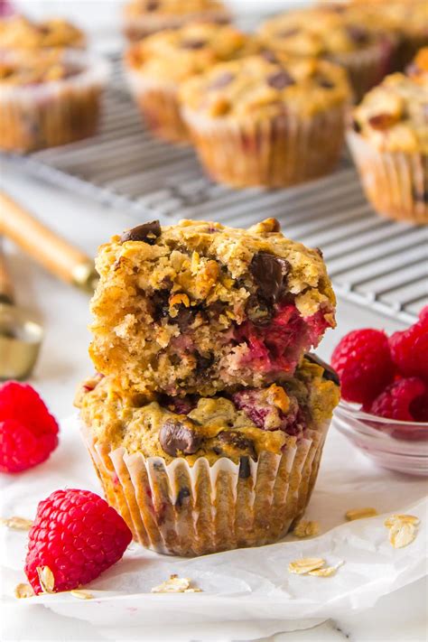 Chocolate Raspberry Oatmeal Muffins Reluctant Entertainer