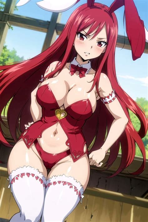 Waifu NSFW On Twitter RT WaifuPic NSFW Erza Scarlet With Her Bunny