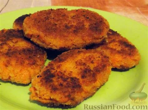 Рецепт: Котлеты морковные на RussianFood.com