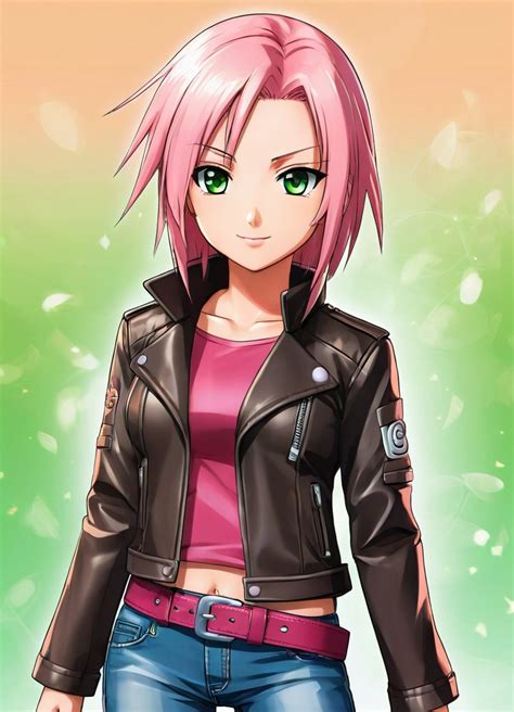 Chibi Sakura Haruno With Green Eyes Stable Diffusion Online