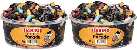 2 Kg Haribo Lakritz Parade 2 X 1kg DOSE Amazon De Lebensmittel