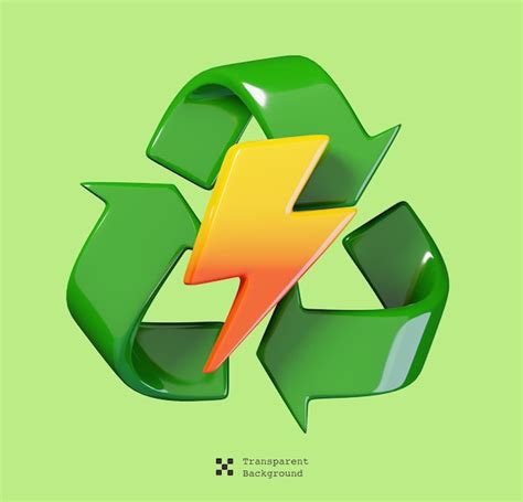 Reciclar Energia E Poder Energia Verde E Símbolo De Reciclagem ícone