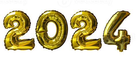 New Year Golden Number Png