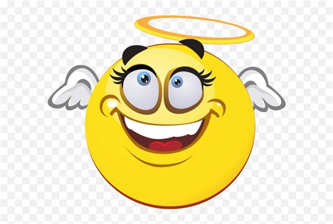 Angel Emoji Decal Perfect Smiley Faceangel Emoji Png Free