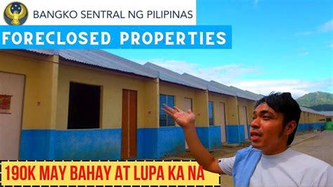 NAPAKAMURANG BAHAY AT LUPA 190K LANG NG BSP FORECLOSED PROPERTIES