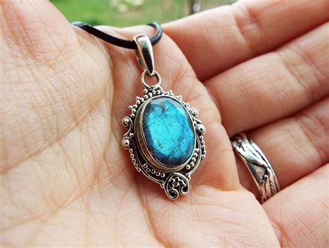 Labradorite Sterling Silver Handmade Pendant