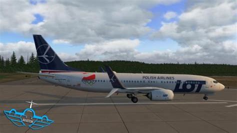 Boeing 737 800 Zibo Livery Sp Lwa Pll Lot Polish Airlines 2018