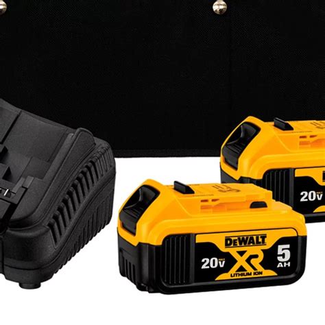 Kit 2 Baterias 20v 5ah Carregador Bolsa Dcb205c2k Br Dewalt Loja Brafer