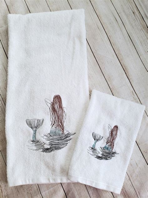 These Mermaid Bath Towels Can Be Customized With The Hair Color Of Your