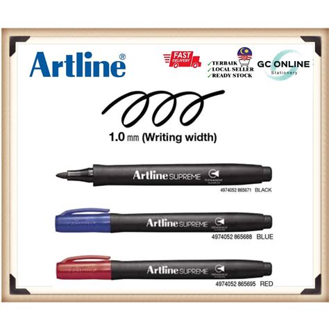 Artline Supreme Permanent Marker Epf Shopee Philippines