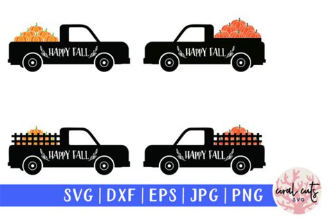 Pumpkin Truck Graphic By Coralcutssvg Creative Fabrica