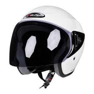 Promo Helm Cargloss Half Face Retro Cm Cr Whity White Kab Bogor