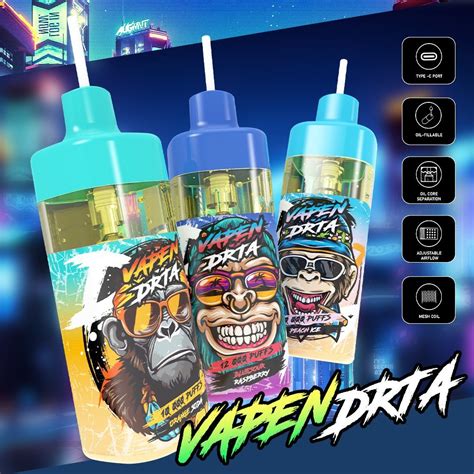 Wholesale Vapen Drta 12000 Puffs 12K Puffs Razz Bar Pre Filled