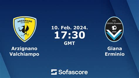 Arzignano Valchiampo Vs Giana Erminio Live Score H2H And Lineups