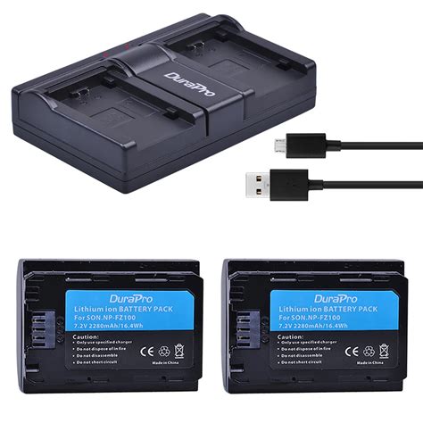 Pc Mah Np Fz Battery Usb Charger For Sony Np Fz Bc Qz