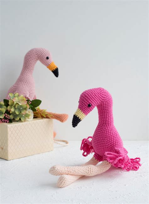 Pattern Pink Flamingo Crochet Pattern Amigurumi Stuffed Etsy