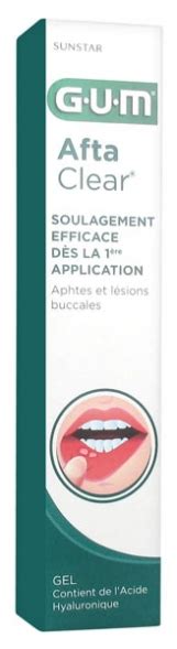 Gel Ml Aftaclear Aphtes Et L Sions Buccales Gum Au Meilleur Prix Au