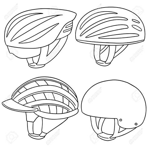 Bike Helmet Coloring Pages