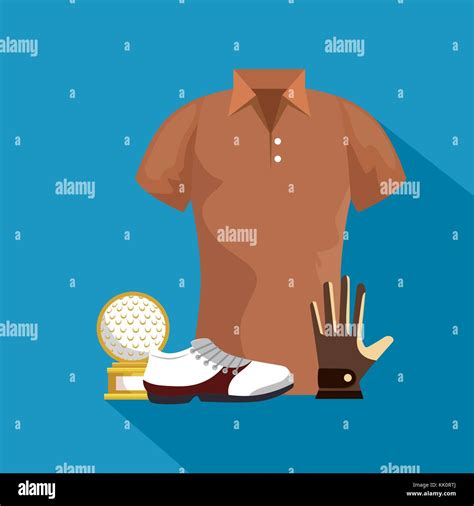 Golf Colorful Clothes Vector Illustration Graphic Design Stock Vector