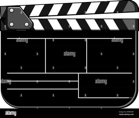 Clapboard Clapperboard Cartoon Vector Illustration Stock Vector Image