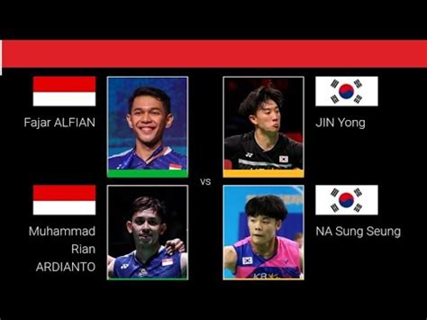 Live Streaming Fajar Rian INA VS Jin Na KOR Badminton Denmark