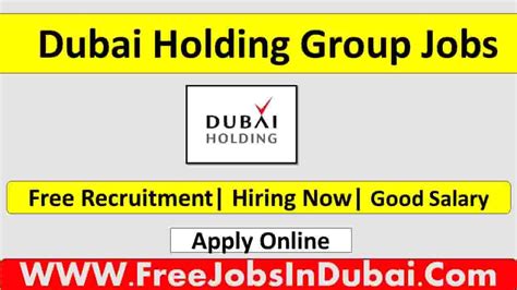 Dubai Holding Group Careers Dubai Jobs 2024 JobsInDubai