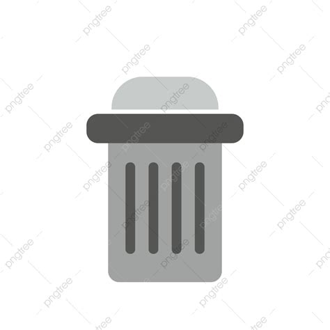 Green Trash Can Clipart Vector A Flat Green Trash Can Trash Can