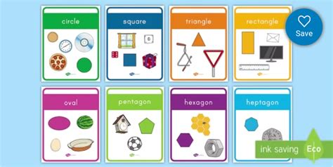 2d Shapes With Real World Examples Posters Lesson Plan